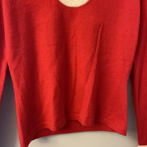 💜 Cxd London Red Cashmere Sweater women’s size small - Picture 3 of 8